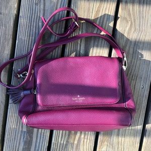 Kate Spade Miri Cheater Street Crossbody Burgundy